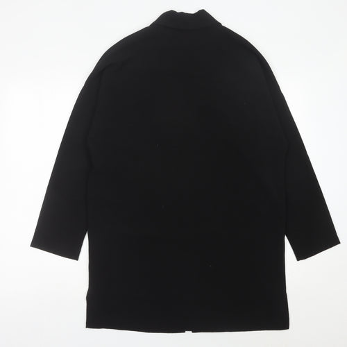 ARTÉ Womens Black Size 12 Mid-Length Open Jacket Blazer
