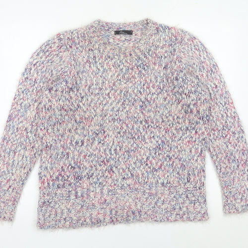Bm Collection Women’s Multicoloured M Chunky Knit Pullover Jumper