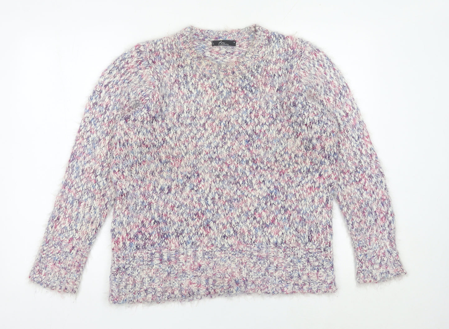 Bm Collection Women’s Multicoloured M Chunky Knit Pullover Jumper