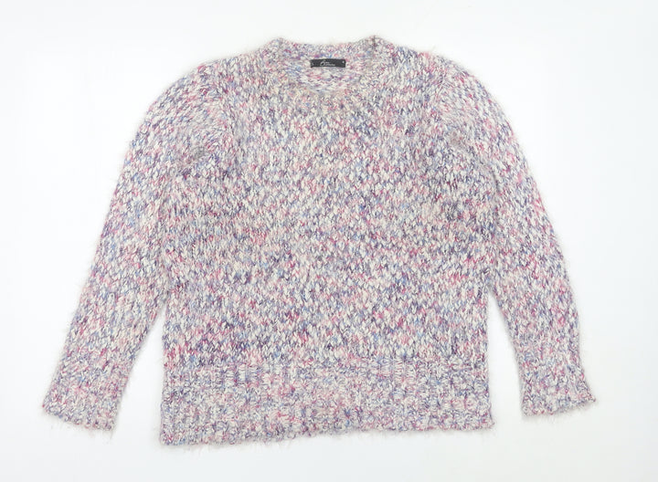 Bm Collection Women’s Multicoloured M Chunky Knit Pullover Jumper