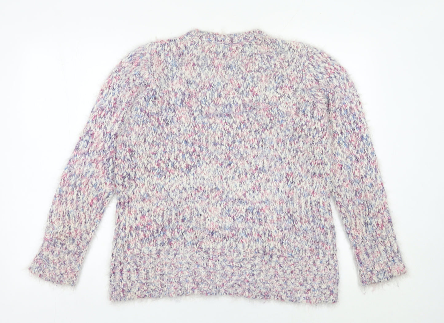 Bm Collection Women’s Multicoloured M Chunky Knit Pullover Jumper