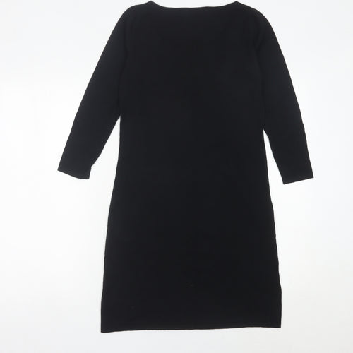 Next Women’s Black Cotton Scoop Neck Sheath Dress Size 8