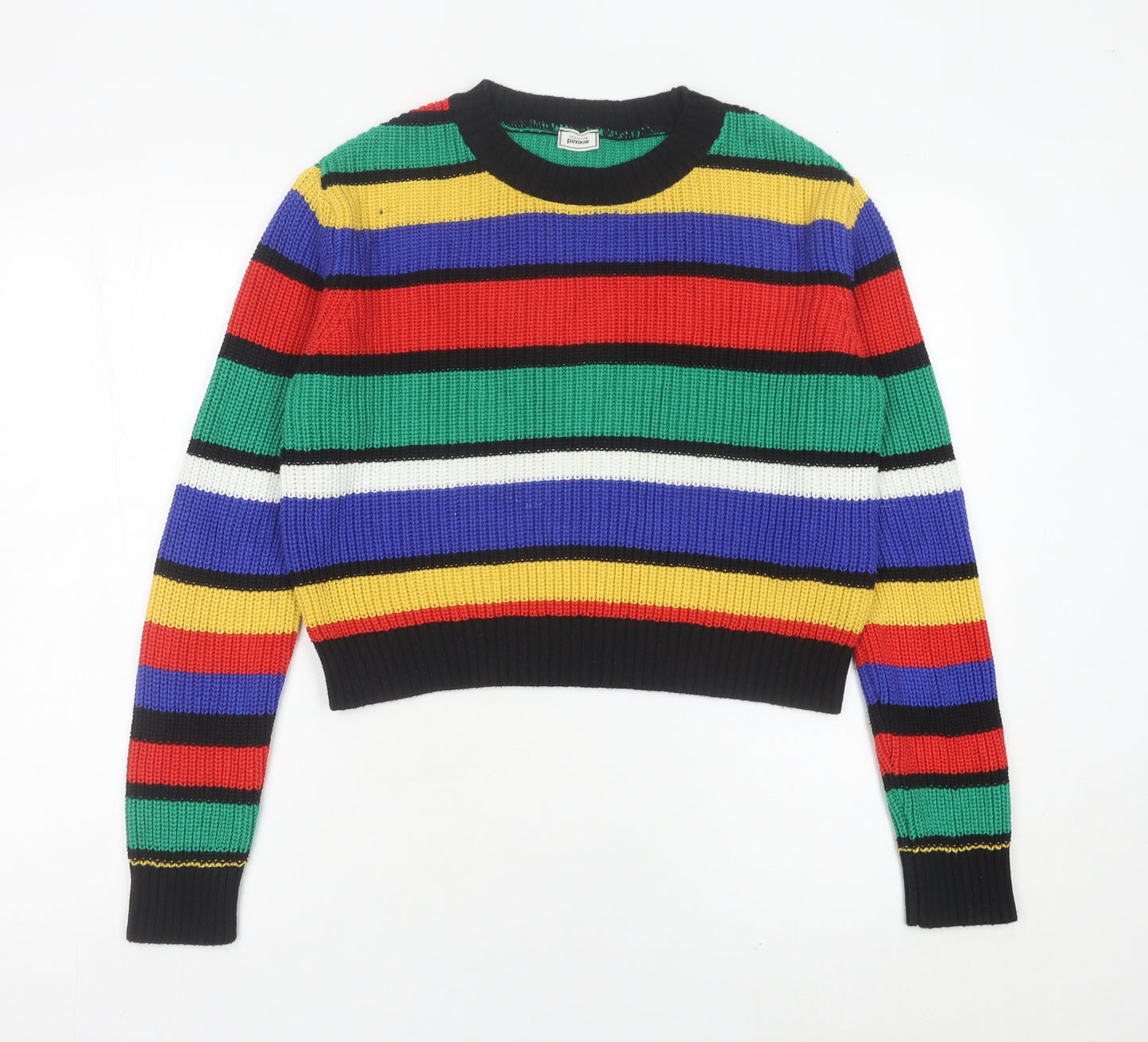 Pimkie Womens Multicoloured Striped Knit Jumper Size S