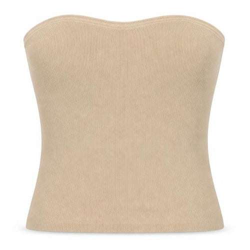 Next Women’s Beige Strapless Slim Fit Knit Tank Top S
