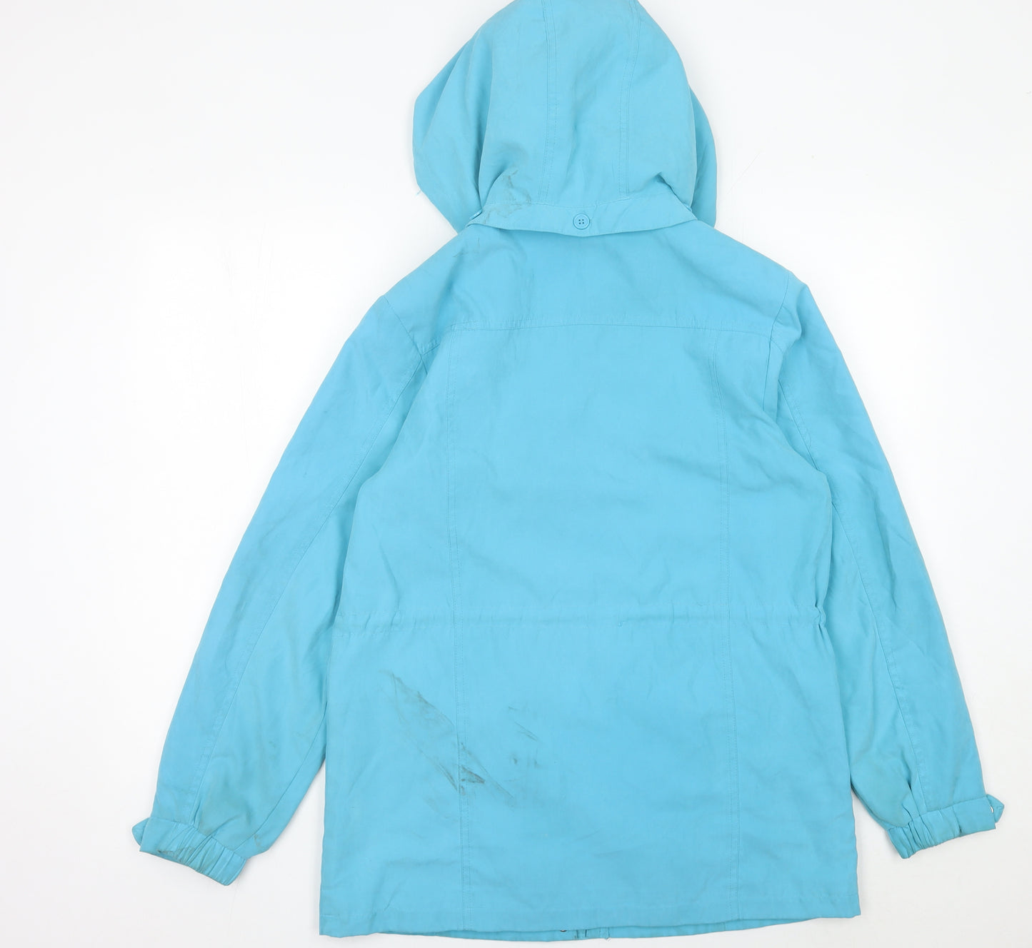 JBC Collection Womens Blue Size 12 Hooded Parka Jacket Casual