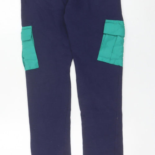 Levi's Boys Blue Green Cargo Jogger Trousers Size 12 Years Cotton Blend