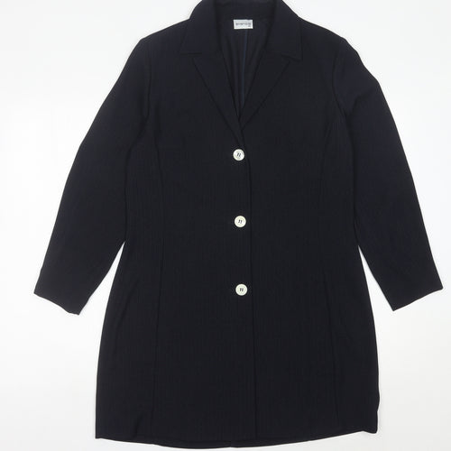 Bianca Women's Black Size 10 Mid-Length Blazer Jacket