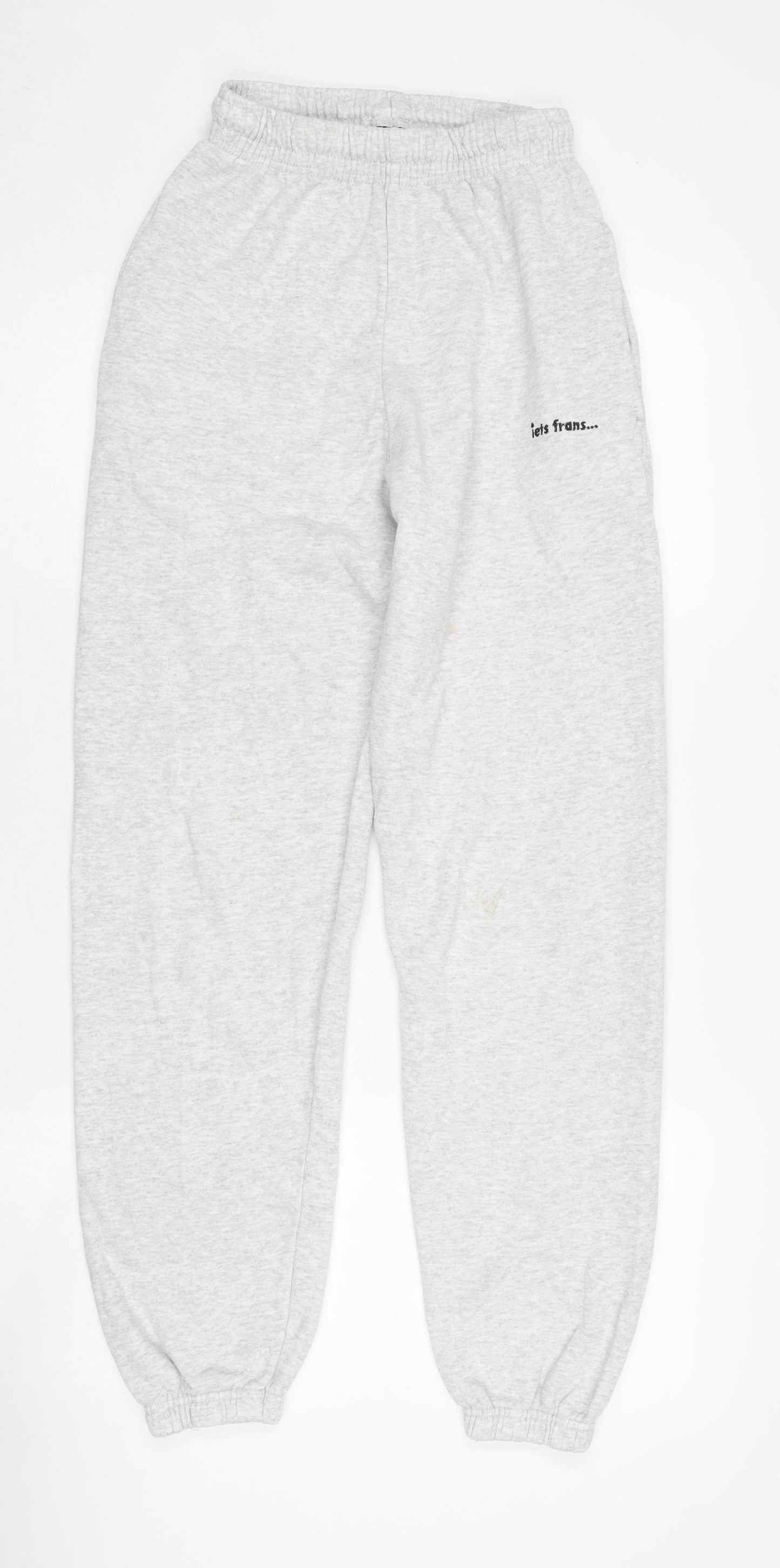 iets frans Women’s Grey XS Sweatpants Tapered Cotton Blend