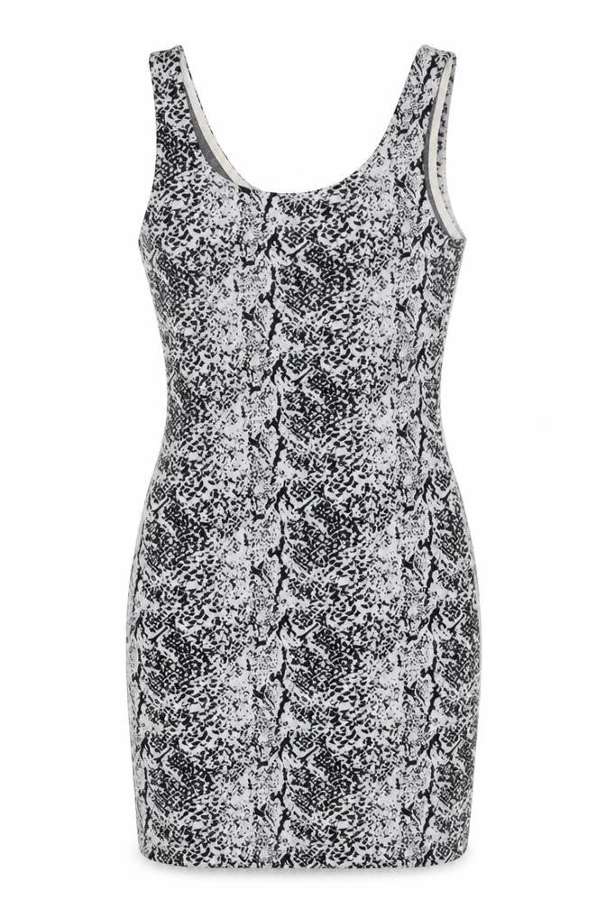 H&M Divided Women’s Black XS Bodycon Animal Print Sleeveless Dress