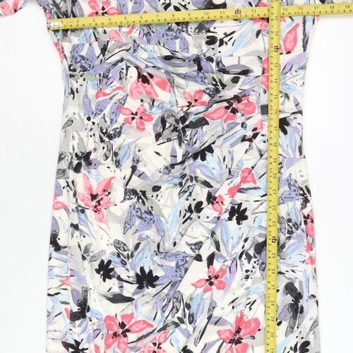 Marks and Spencer Women’s Multicoloured Floral Sheath Dress Size 14