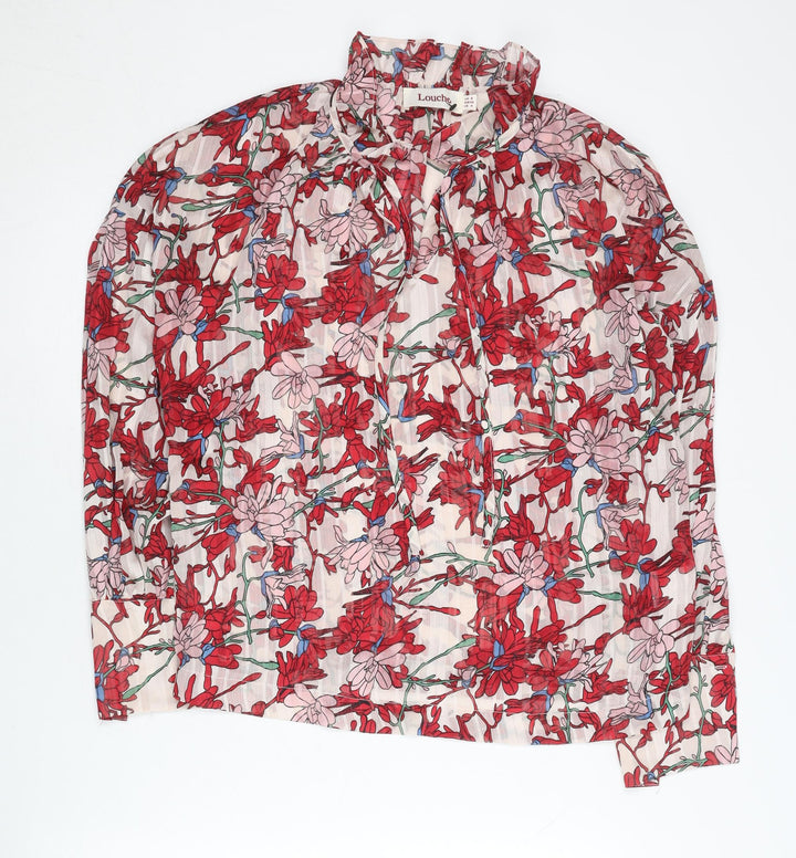 Louche Women's Multicoloured Floral Blouse Size 8 Tunic Style