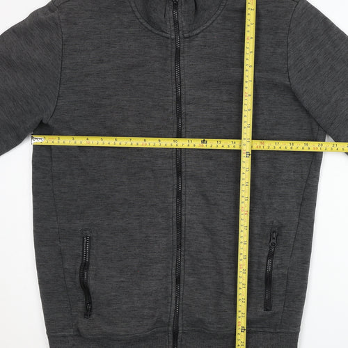 Next Men’s Grey Full Zip Jacket M 39-41 in Regular Fit Cotton Blend