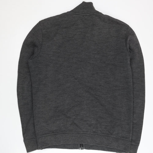 Next Men’s Grey Full Zip Jacket M 39-41 in Regular Fit Cotton Blend