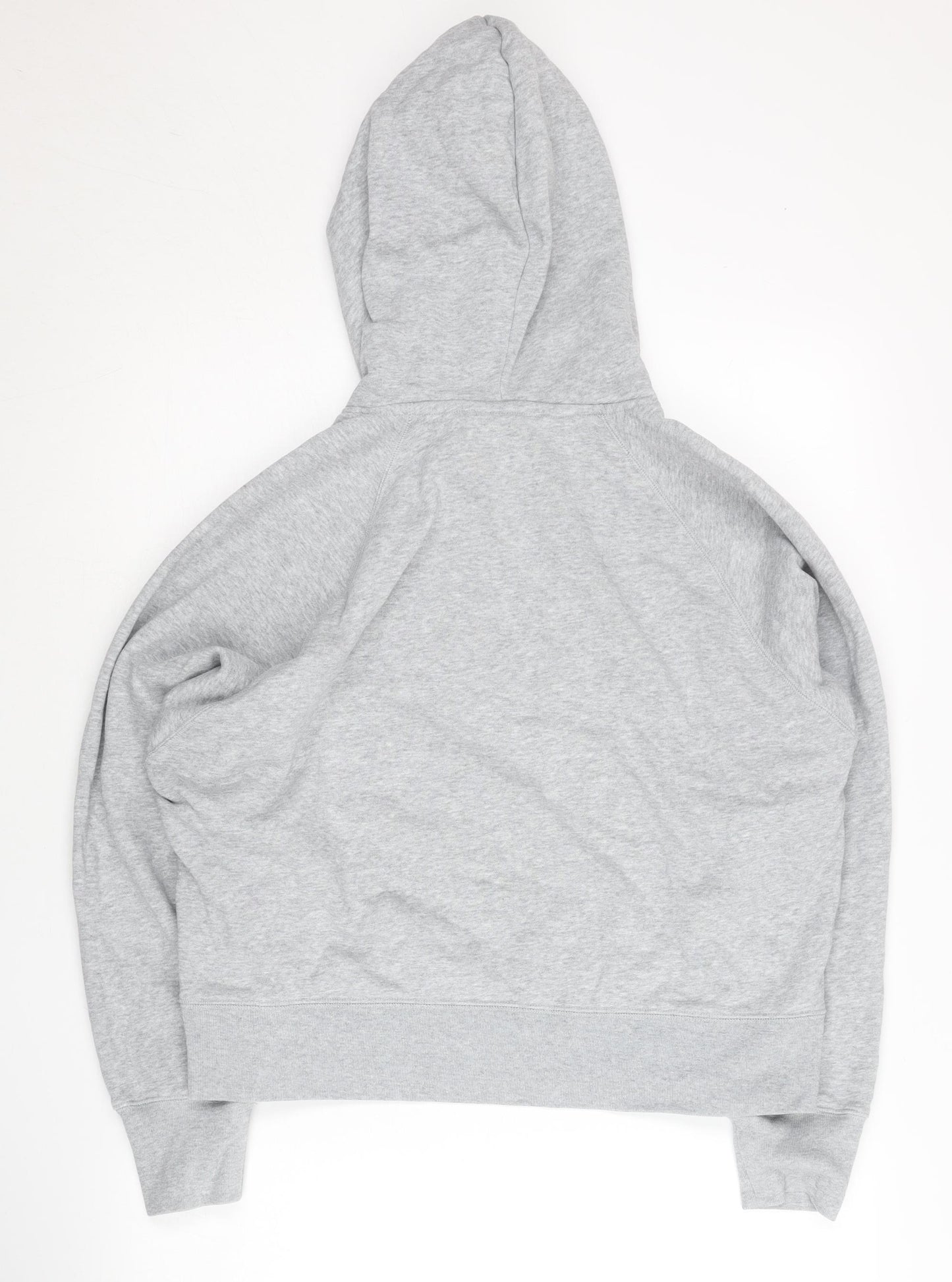 Uniqlo Women Grey Pullover Hoodie Small Regular Cotton Blend