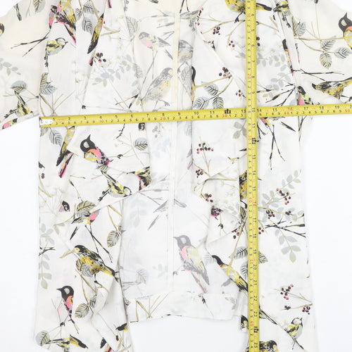 Urban Mist Women’s Multicoloured Bird Print Viscose Suit Top M