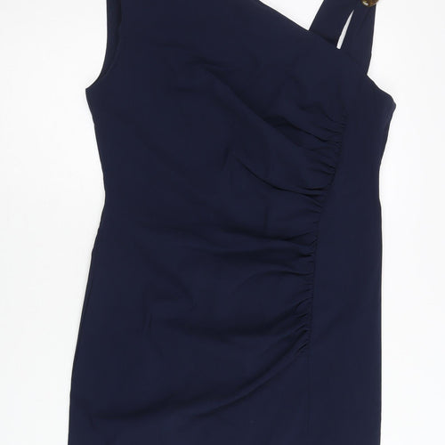 ASOS Women’s Blue One Shoulder Bodycon Dress UK 14 Party Cocktail