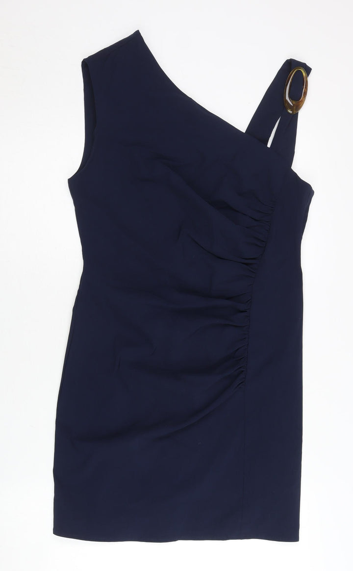 ASOS Women’s Blue One Shoulder Bodycon Dress UK 14 Party Cocktail