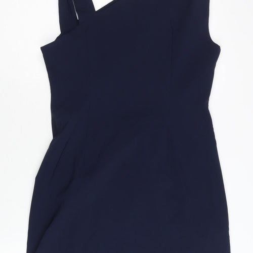 ASOS Women’s Blue One Shoulder Bodycon Dress UK 14 Party Cocktail