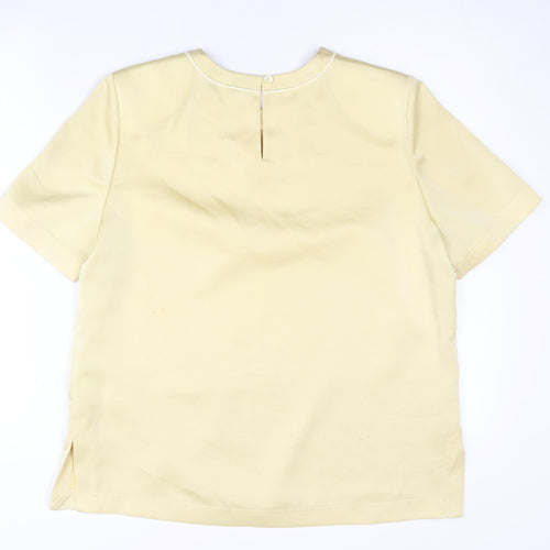 Viyella Petite Women’s Beige Size 12 Short Sleeve Polyester Top
