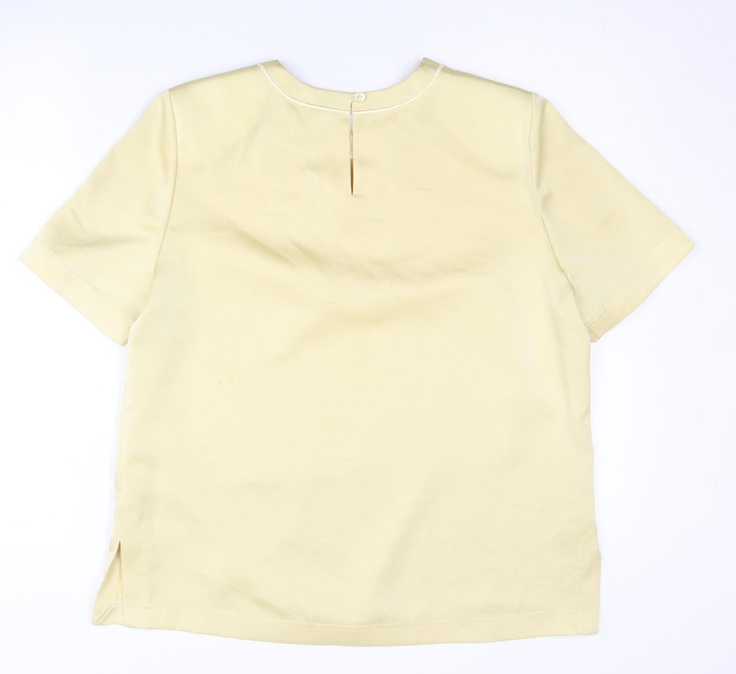 Viyella Petite Women’s Beige Size 12 Short Sleeve Polyester Top