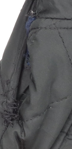 D555 Men’s Black Quilted Polyester Jacket M Regular Fit Casual
