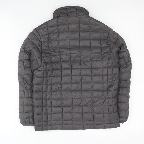 Snozu Boys Grey Quilted Puffer Jacket XS Lightweight Winter Coat