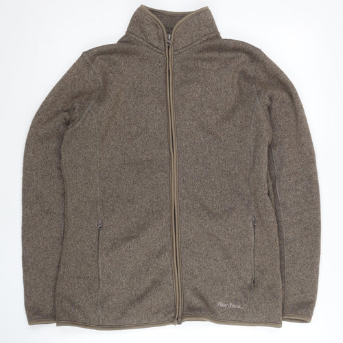 Peter Storm Womens Brown Fleece Jacket Size 12 Full Zip Casual Outdoor