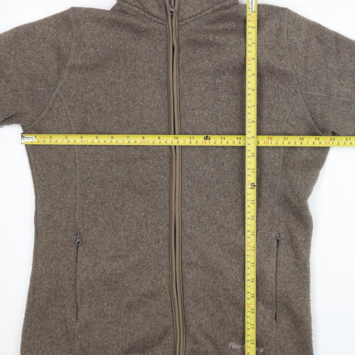 Peter Storm Womens Brown Fleece Jacket Size 12 Full Zip Casual Outdoor