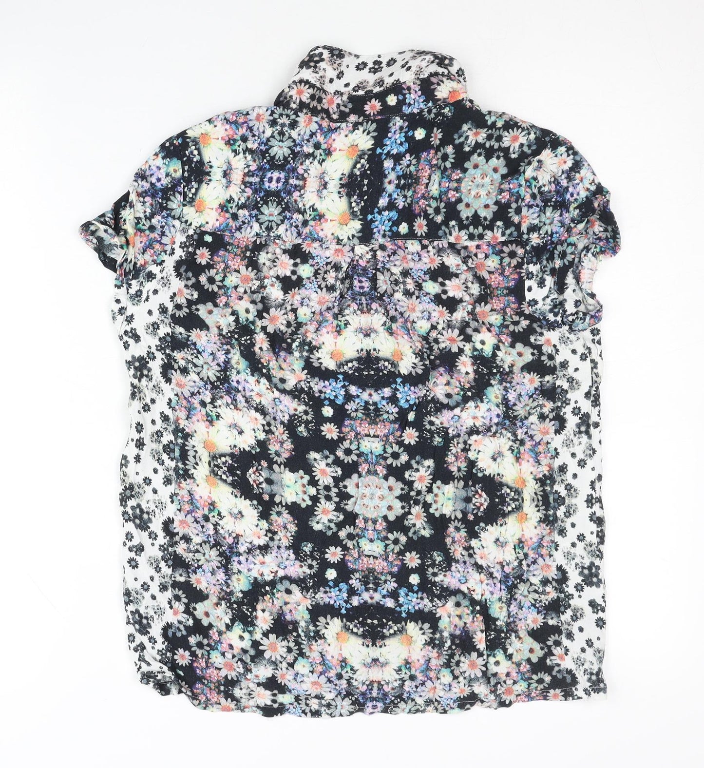 MINKPINK Womens Multicoloured Floral Button-Up Shirt S