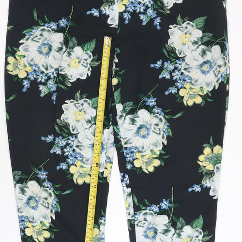 Dorothy Perkins Womens Multicoloured Floral Trousers Size 14