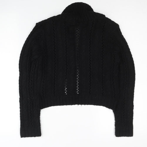 Red Herring Girls Black Shrug Cardigan Age 11-12 Years Knit Jumper