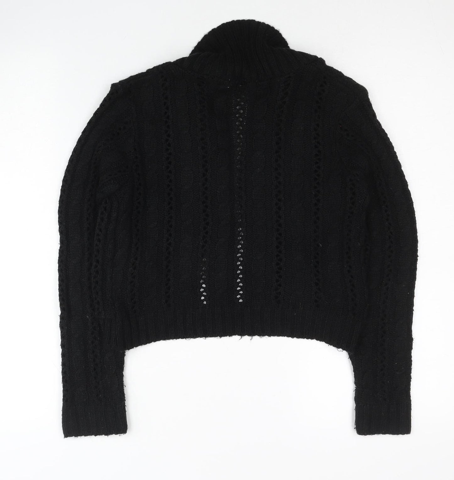 Red Herring Girls Black Shrug Cardigan Age 11-12 Years Knit Jumper