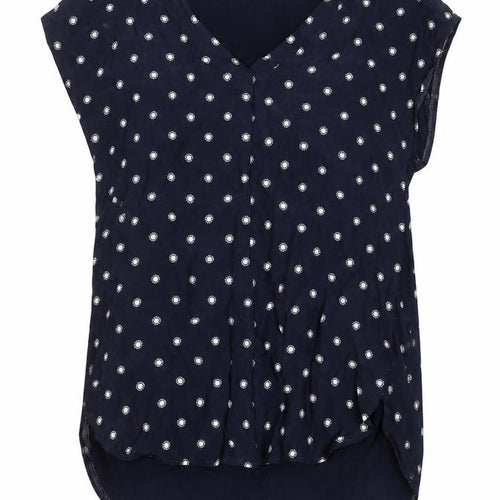 Marks and Spencer Women’s Blue Polka Dot Blouse Size 6 Viscose Tunic