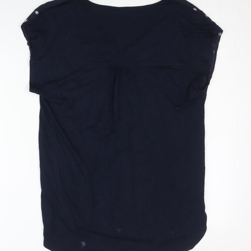 Marks and Spencer Women’s Blue Polka Dot Blouse Size 6 Viscose Tunic