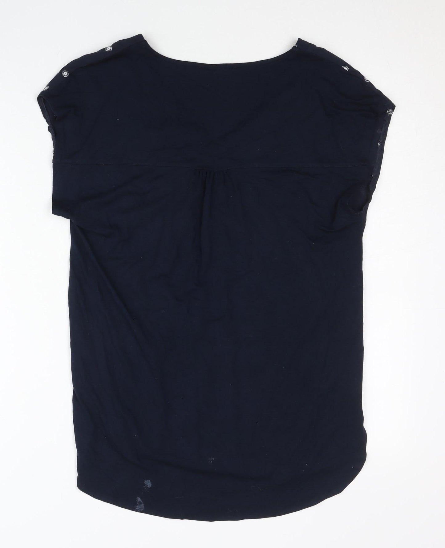 Marks and Spencer Women’s Blue Polka Dot Blouse Size 6 Viscose Tunic