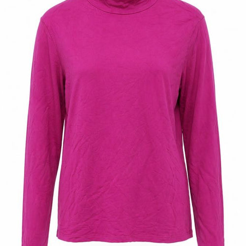 Warehouse Women’s Pink Mock Neck Long Sleeve Jersey Top Size M