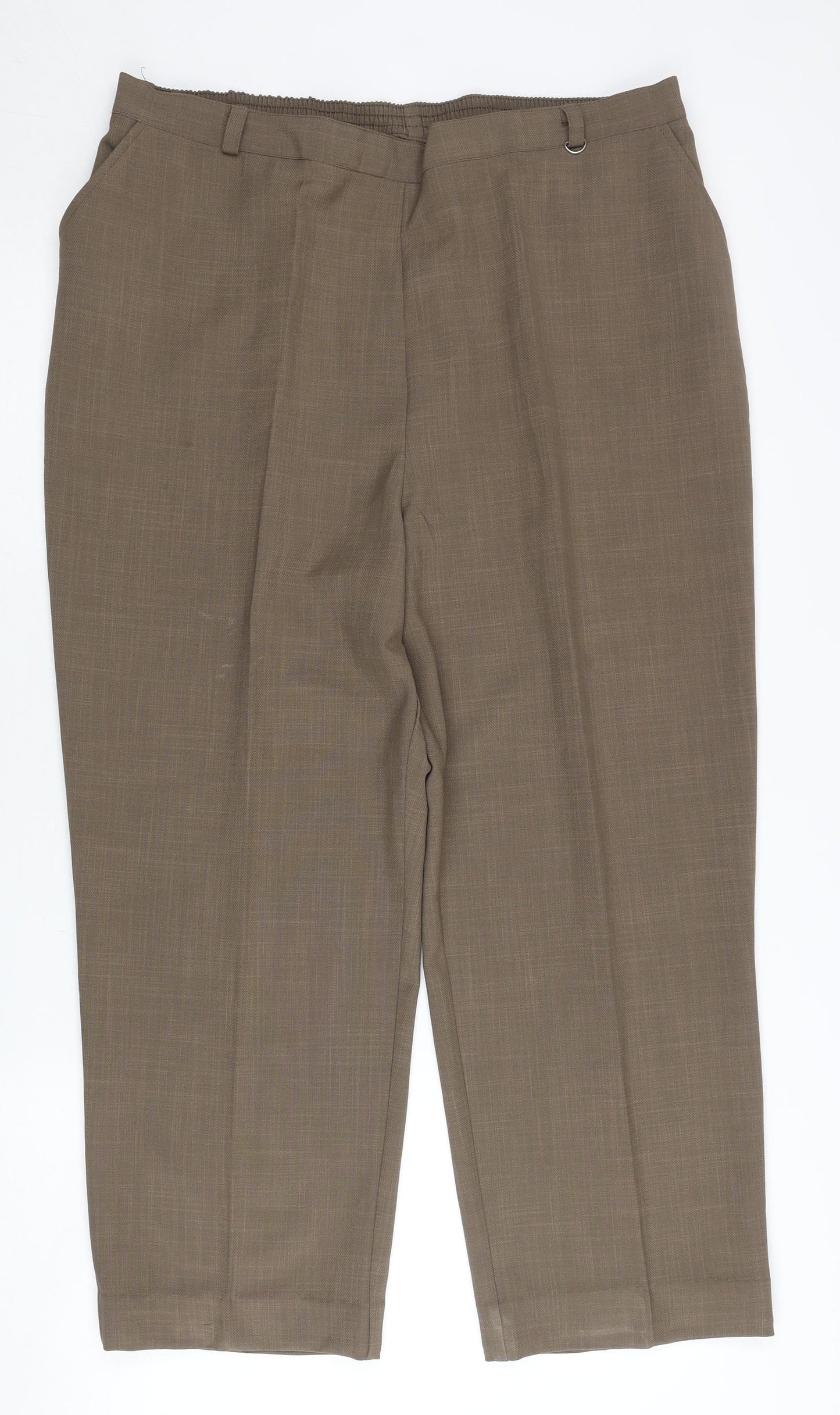 Ellie Louise Women’s Brown Size 18 Straight Leg Trousers