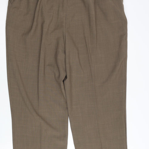 Ellie Louise Women’s Brown Size 18 Straight Leg Trousers