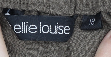 Ellie Louise Women’s Brown Size 18 Straight Leg Trousers