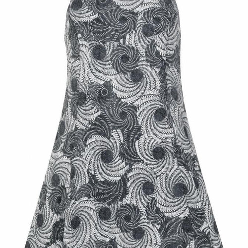 MoDA Mey Lou Mey Women’s Grey Geometric A-Line Knee Length Dress L