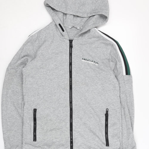 Antony Morato Teens Grey Full Zip Hoodie Size 14 Regular Fit