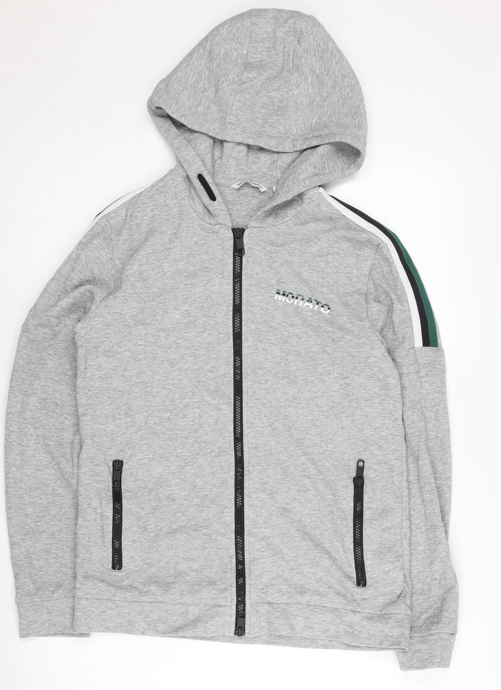 Antony Morato Teens Grey Full Zip Hoodie Size 14 Regular Fit