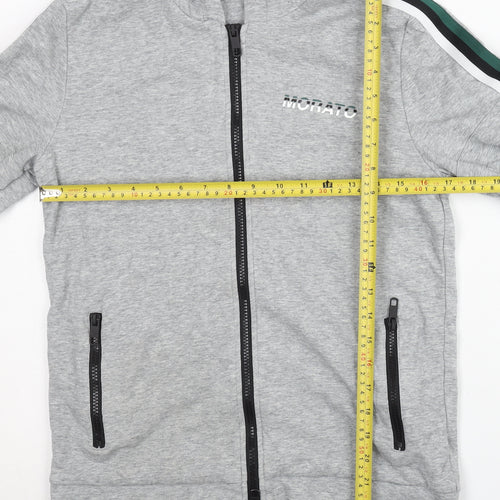 Antony Morato Teens Grey Full Zip Hoodie Size 14 Regular Fit