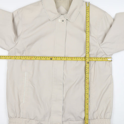 BHS Women Beige Jacket Size 14 Basic Casual Spring Coat