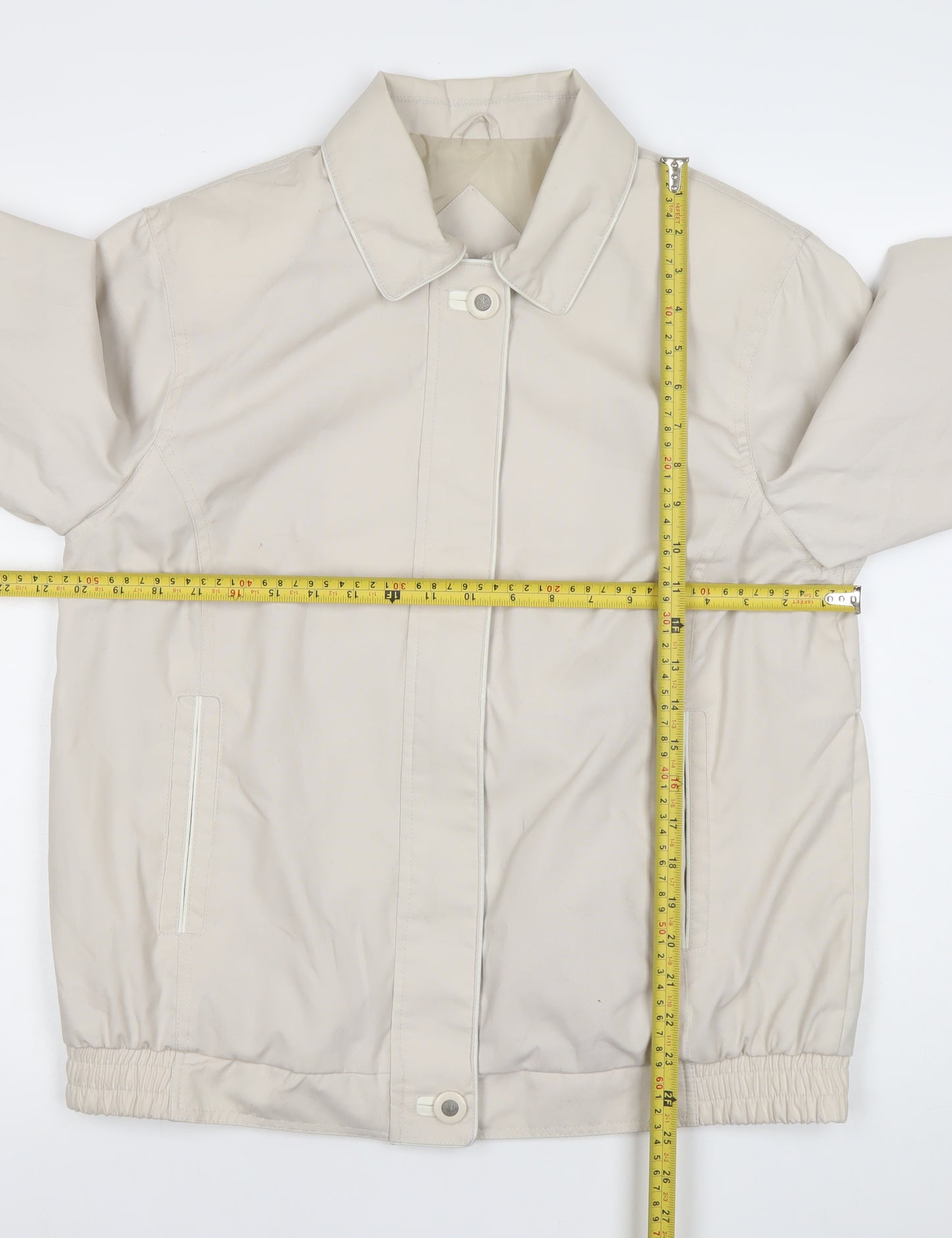 BHS Women Beige Jacket Size 14 Basic Casual Spring Coat