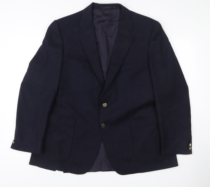 Marks and Spencer St Michael Men’s Blue Wool Blazer 43 Short Classic