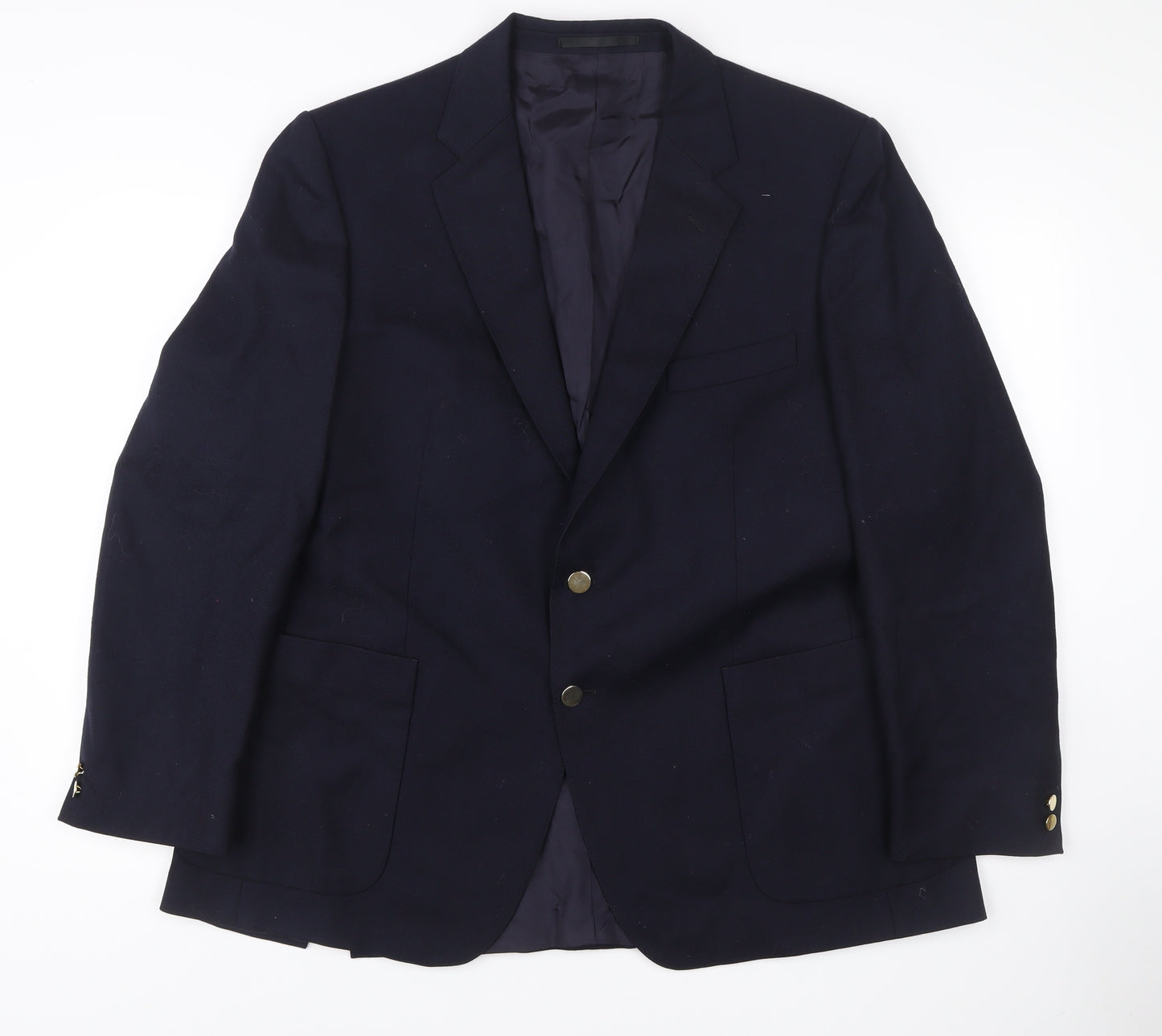 Marks and Spencer St Michael Men’s Blue Wool Blazer 43 Short Classic