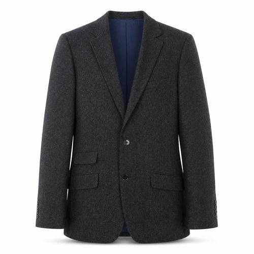 Greenwoods Men’s Grey Wool Blend Blazer Jacket Size 36R