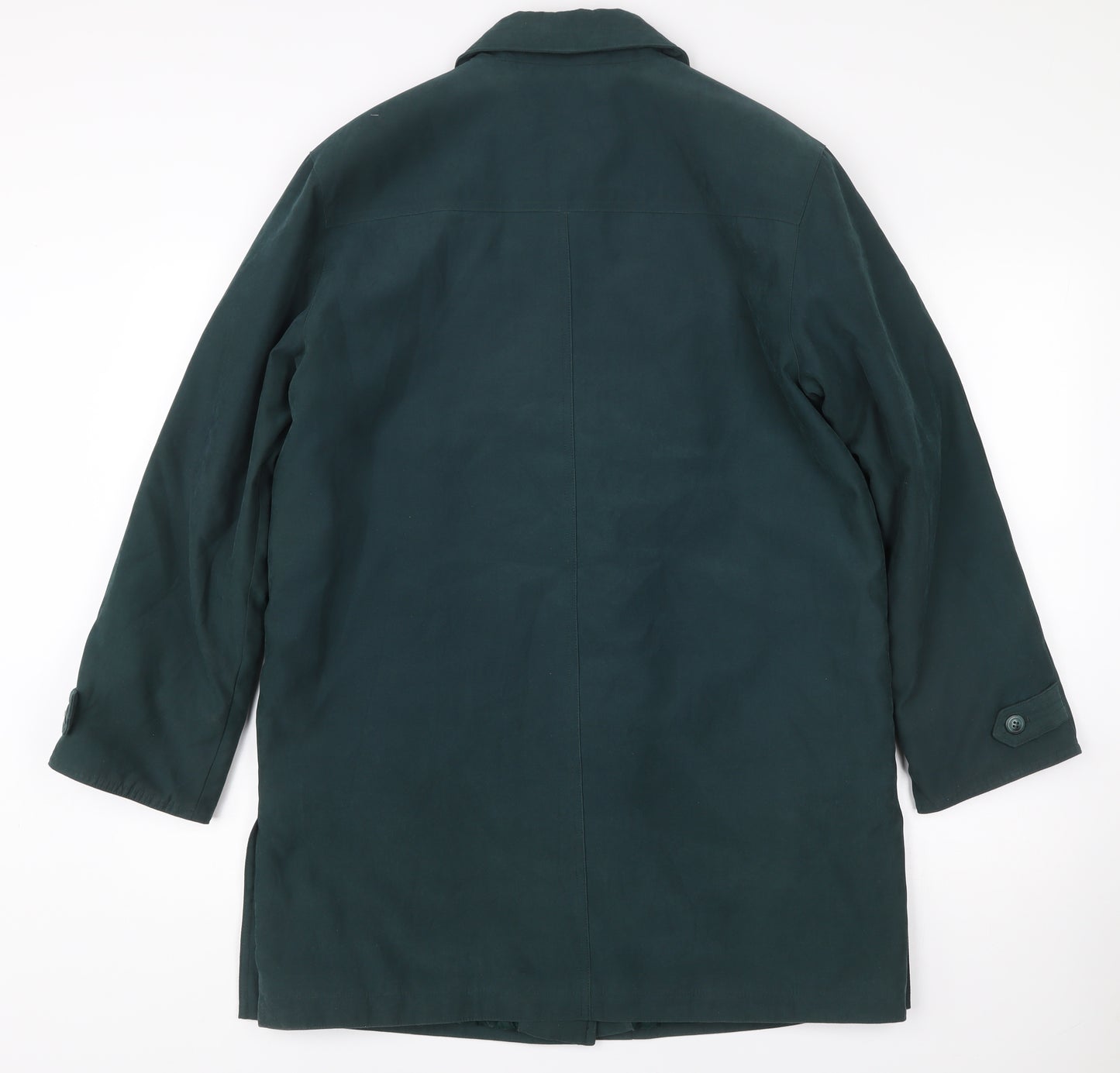 Nuage Womens Green Size 10 Mid-Length Overcoat Polyester Nylon