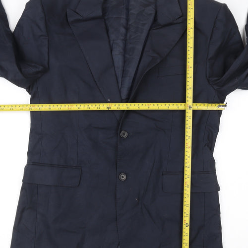 Hugo Boss Men's Blue 42R Blazer Jacket Cotton Business Formal